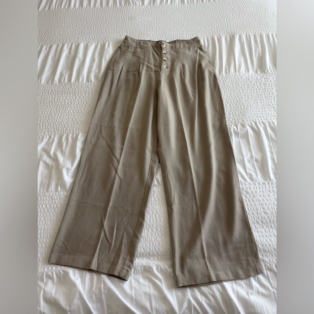 Rewash Tan Wide Leg Pants